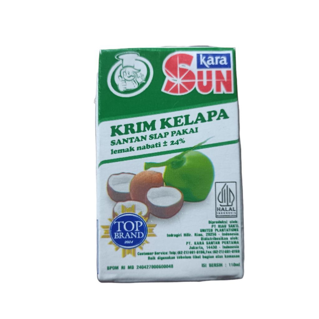 

Santan Sun Kara Kotak 110ml Santan Kelapa Tua Krim Kelapa Instant