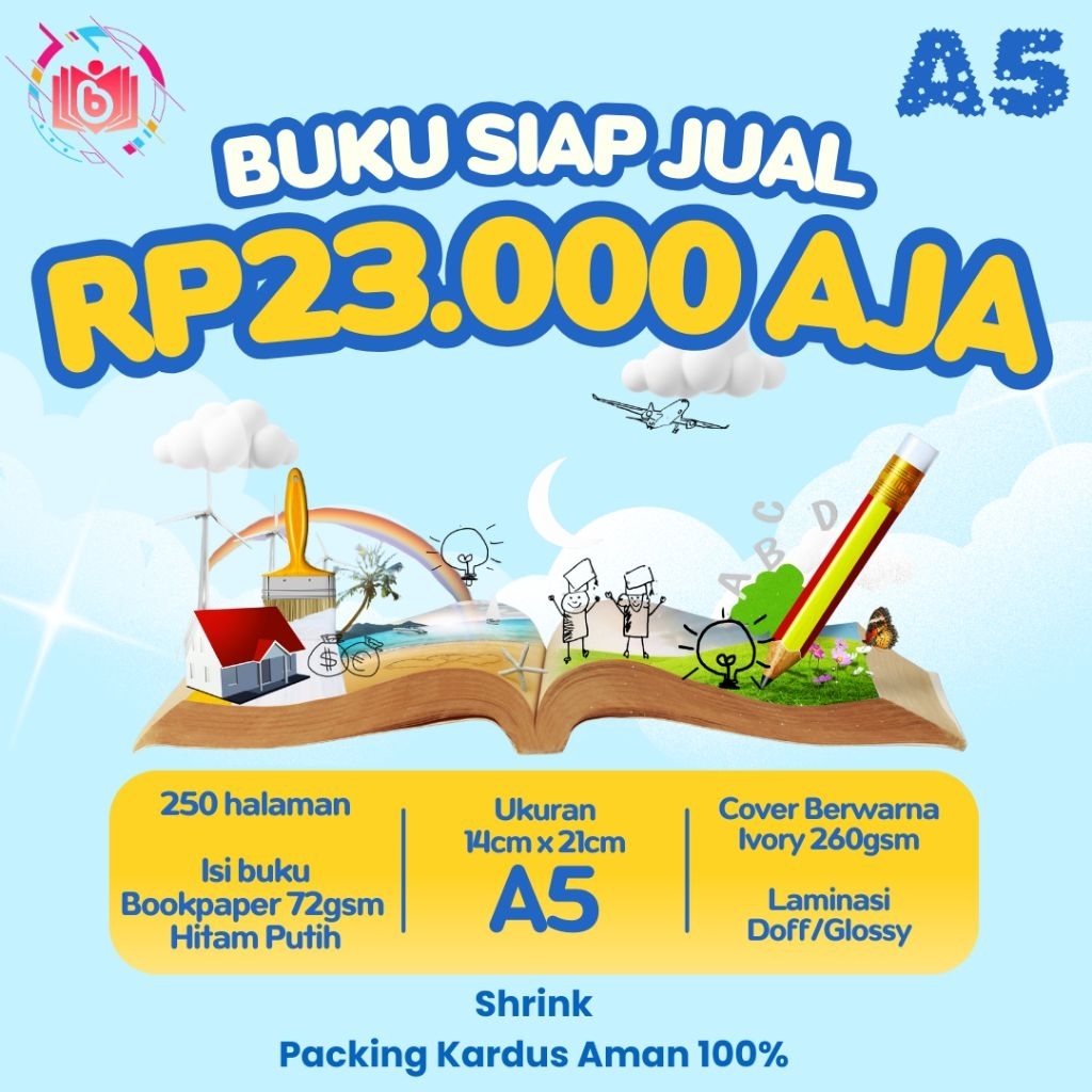 

CETAK BUKU SIAP EDAR UKURAN A5 ISI BOOKPAPER