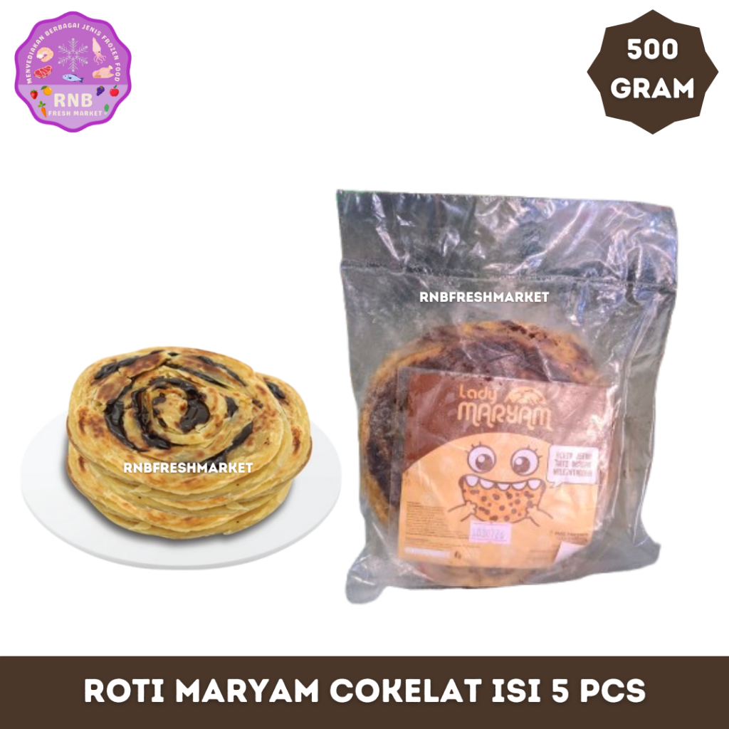 

Roti Maryam Cokelat Isi 5 Pcs Netto 500 Gram