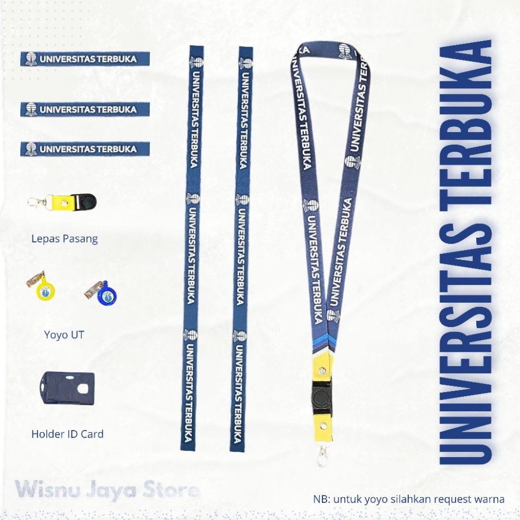 

Tali id card Universitas terbuka terbaru READY BANYAK termurah