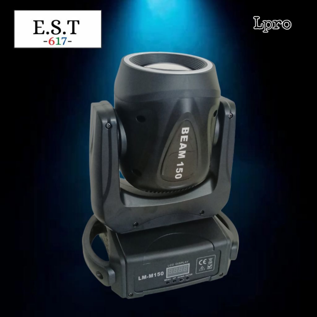 Lampu panggung lighting sorot mini moving head beam 150 watt ring led