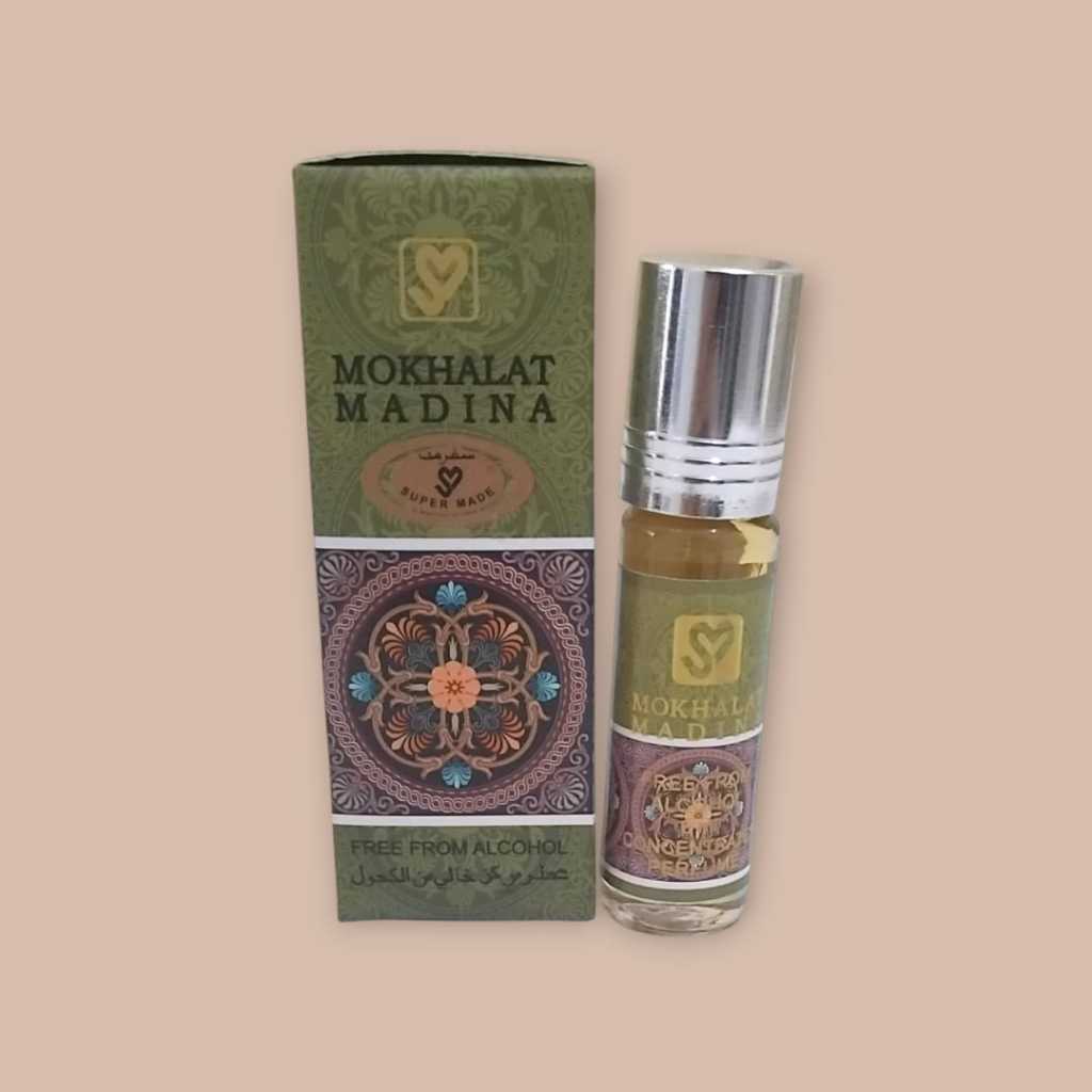 Perfum Mukhalat Madinah 6ml Roll Original Perfum On Free Alcohol Ori Supermade Perbiji/1 biji