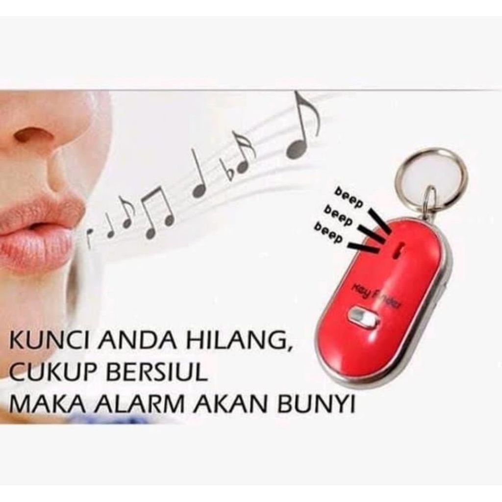 Gantungan Kunci Siul On Off Key Finder Alarm Mobil Motor