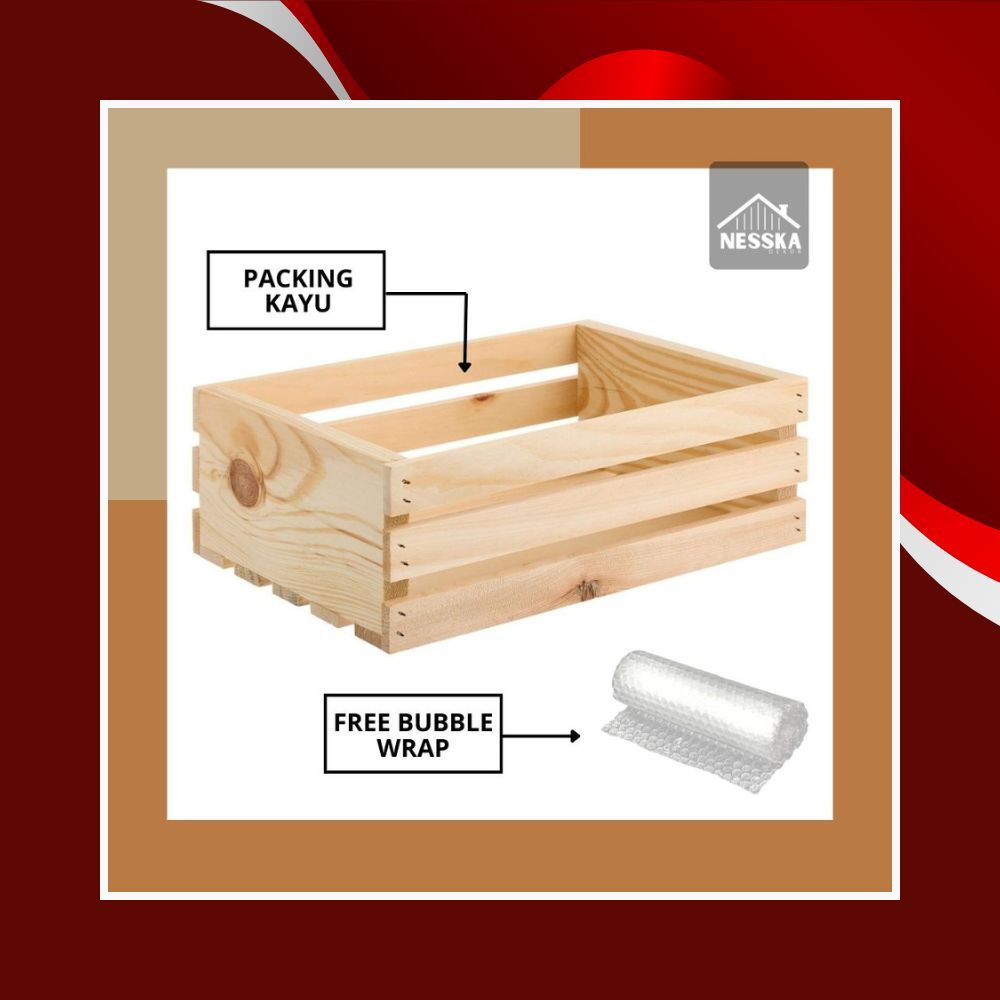 

PACKING KAYU PLUS BUBBLE WRAP