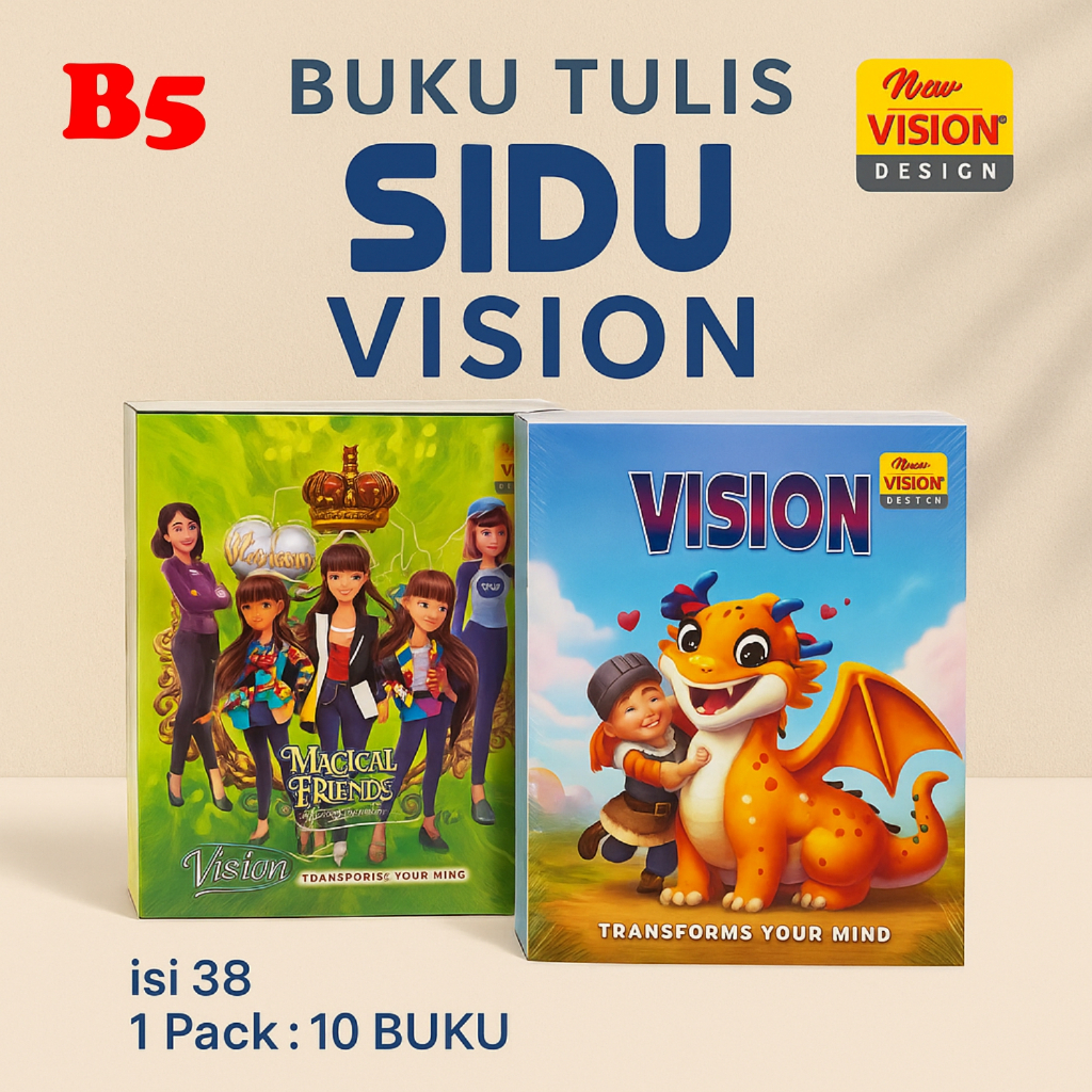 

Buku Tulis A5 Pack 10 Buku Isi 38 Lembar Alat Tulis Anak Sekolah