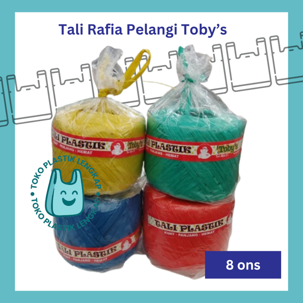 

Tali Rafia Pelangi E. Tobys - 8 Ons