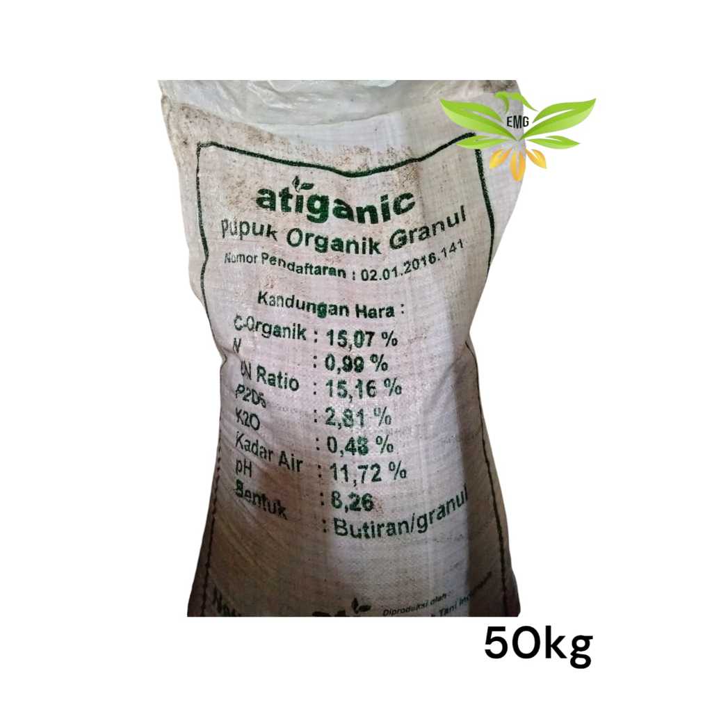 Atriganic 50kg Pupuk Organik Granul Butiran Granul
