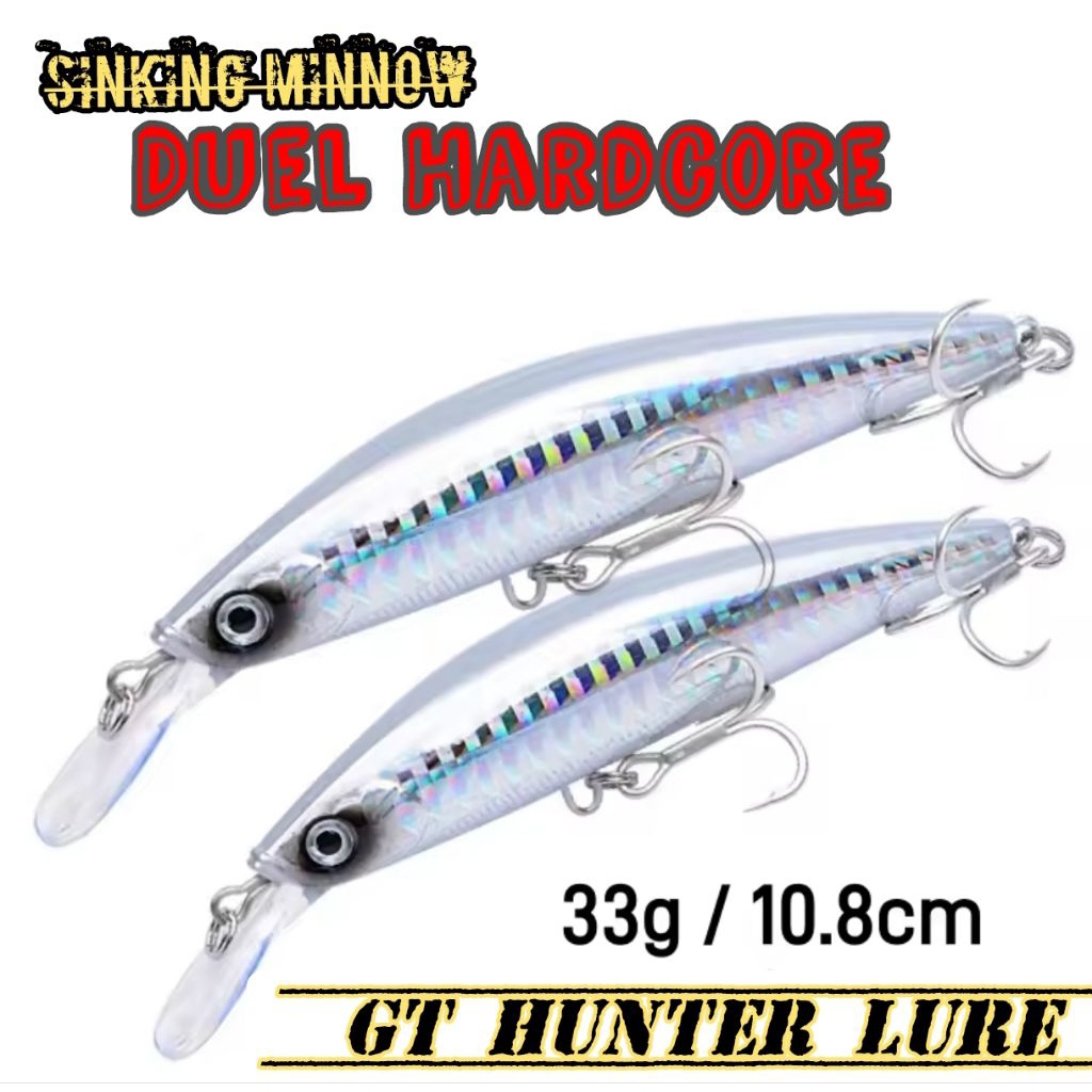 Ocean Minnow 33gr-10.8cm Sinking Action Copy Duel Minnow Lure Medium Casting