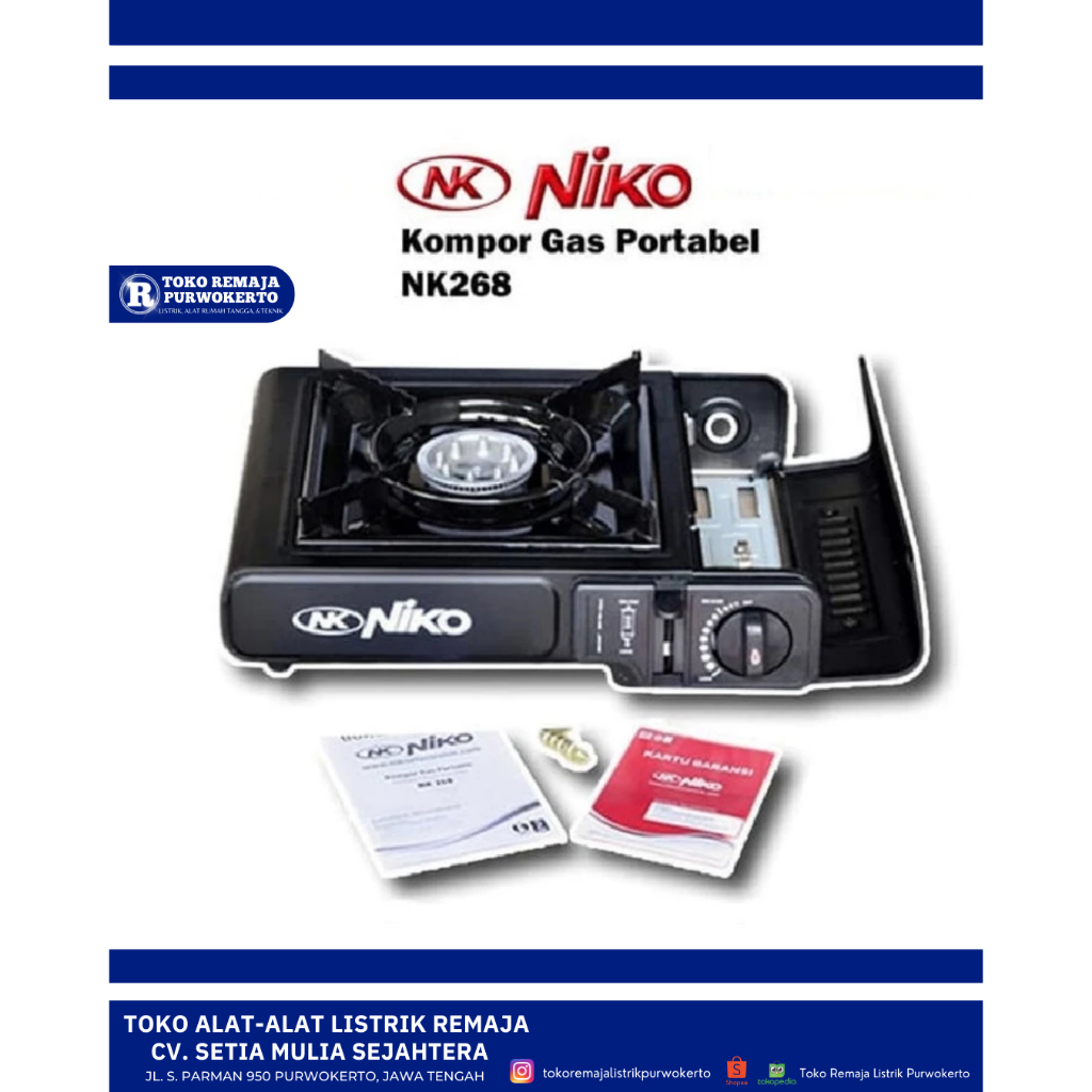 Kompor Gas Portable NIKO NK - 268C