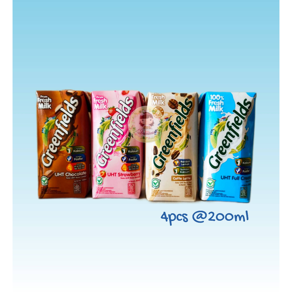 

Greenfields 200 ml Susu Segar UHT Fresh Milk isi 4 pcs ( ds bgr )
