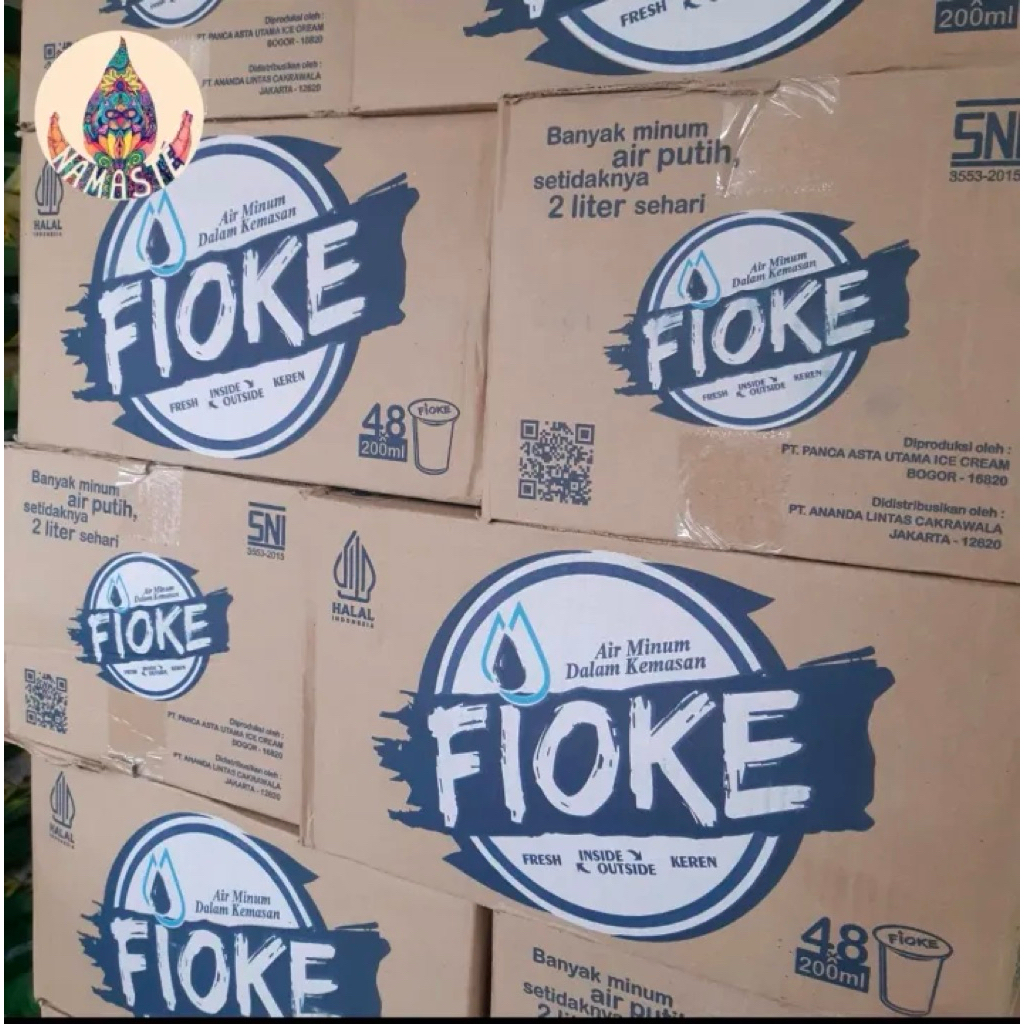 

PROMOO !! Air Mineral Fioke Air Mimun FIOKE 220ML ISI 48 Cup