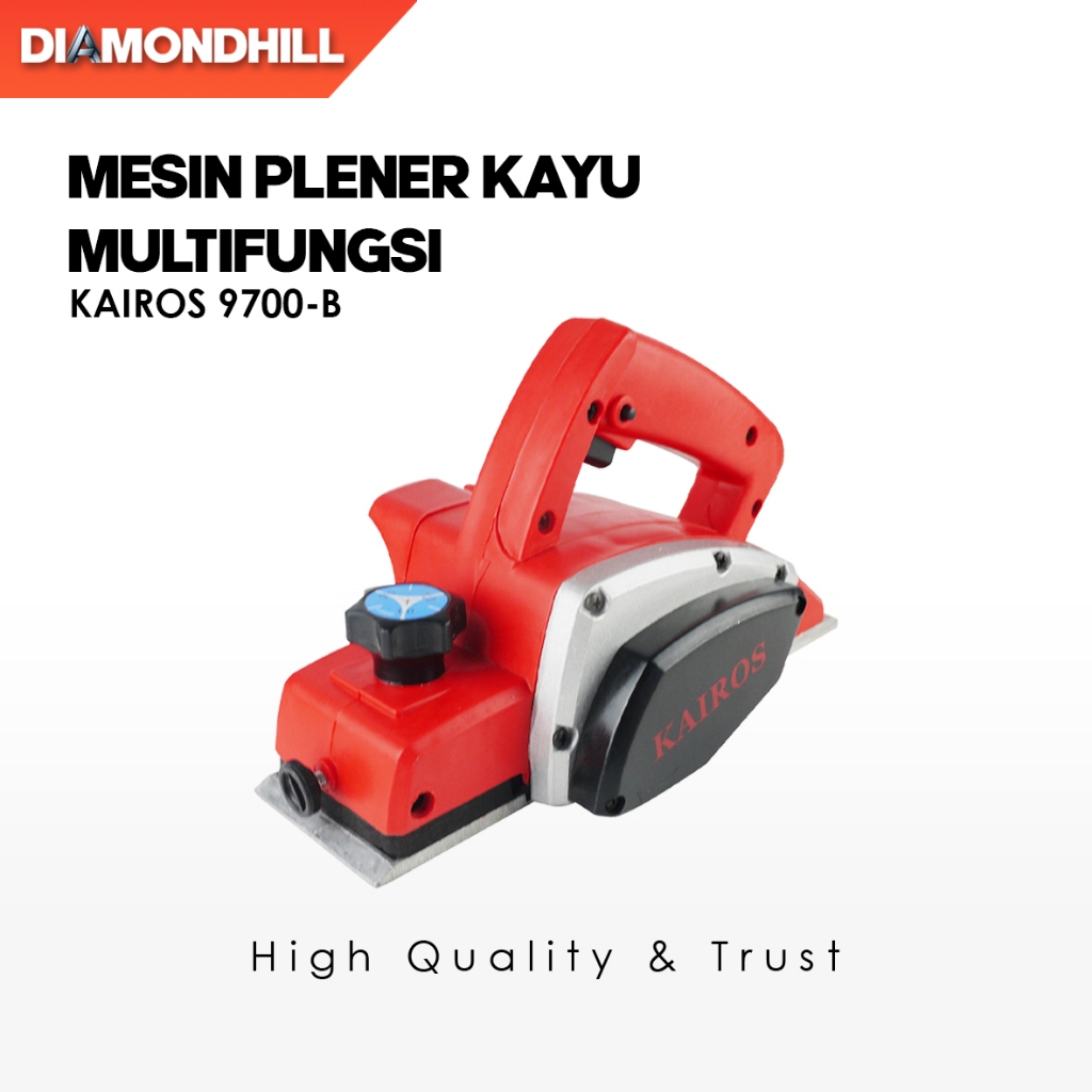KAIROS PLANER LISTRIK KA-9700B – Mesin Serut Kayu / Mesin Ketam / Mesin serut Listrik 500w Model Mak