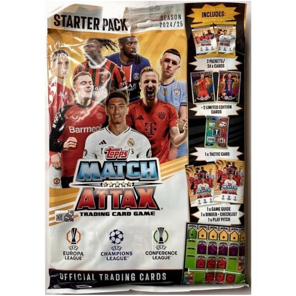 2024/2025 Topps Match Attax Trading Card Game Champions League - Starter Pack