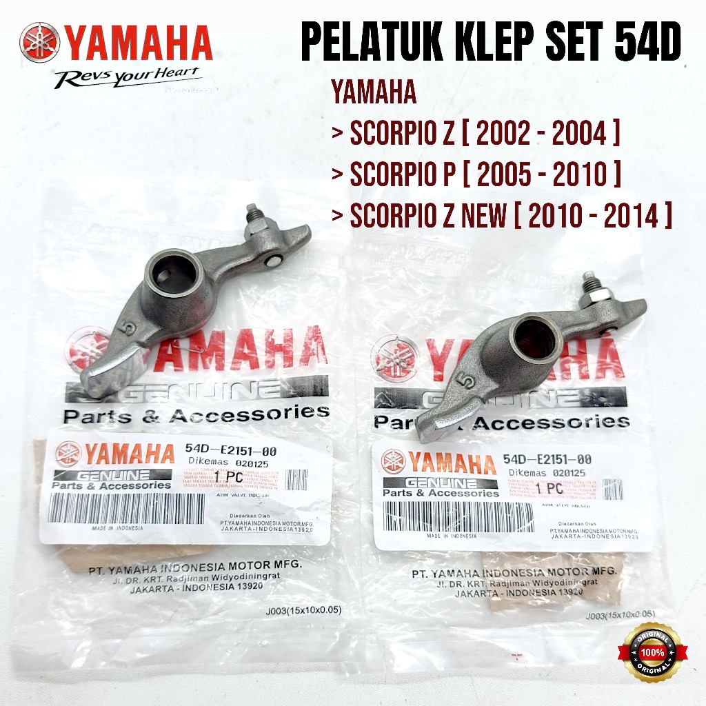 Pelatuk Klep Set 54D Yamaha Scorpio Z Scorpio P Scorpio Z New Pelatuk Klep Asli Original