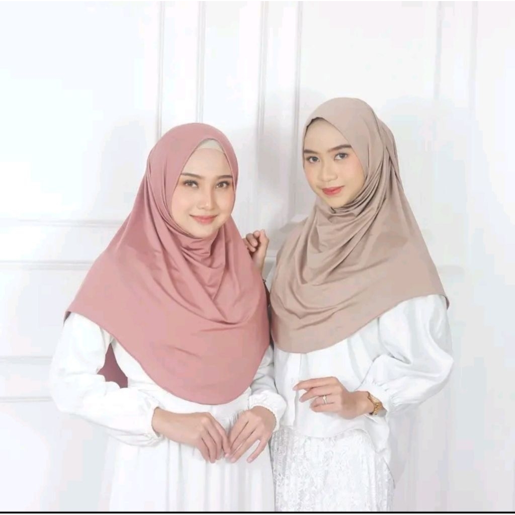 NJ- jilbab phasmina instan jersey premium kerudung instan wanita syar'i