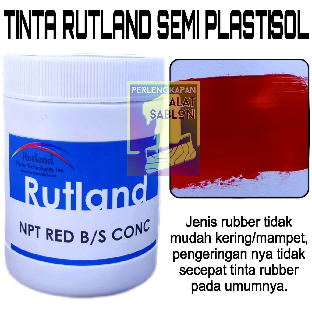 

SABLON RUTLAND SEMI PLASTISOL NPT RED TINTA SABLON 500GR