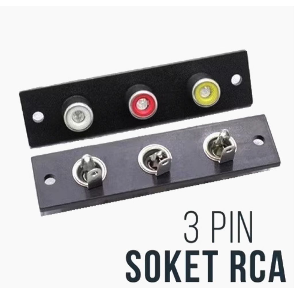 Soket RCA 3pin / Soket rca input 3 Lubang