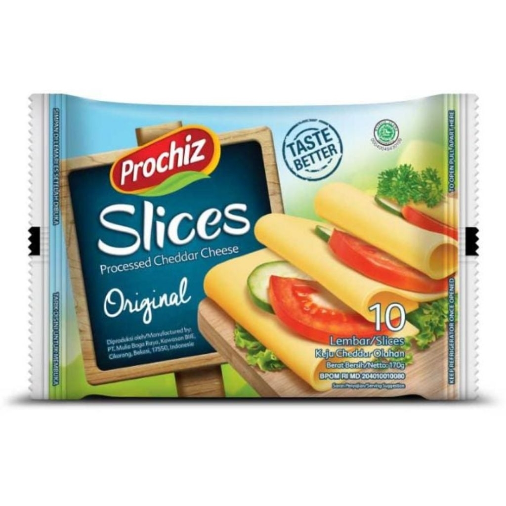

Prochiz Slices Keju Cheddar Lembaran 10 s