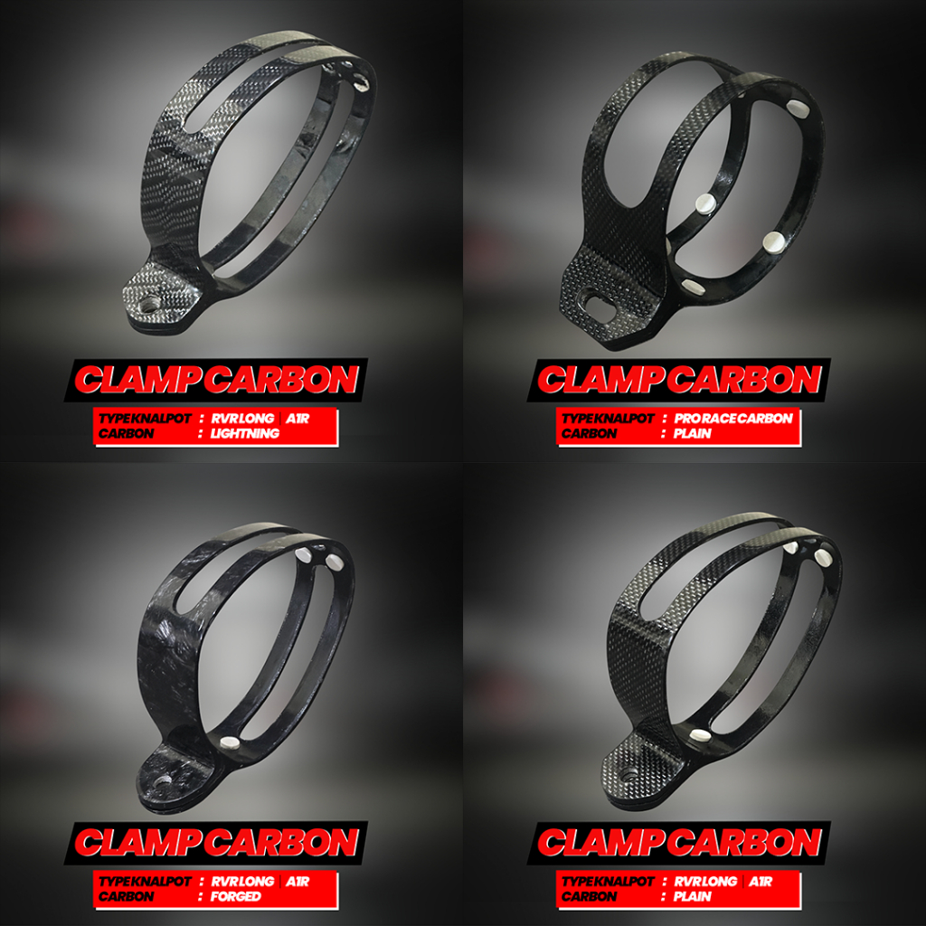 Clamp Carbon RvR atau A1R dan Pro Race Forged Plain Lightning DX Generation Racing