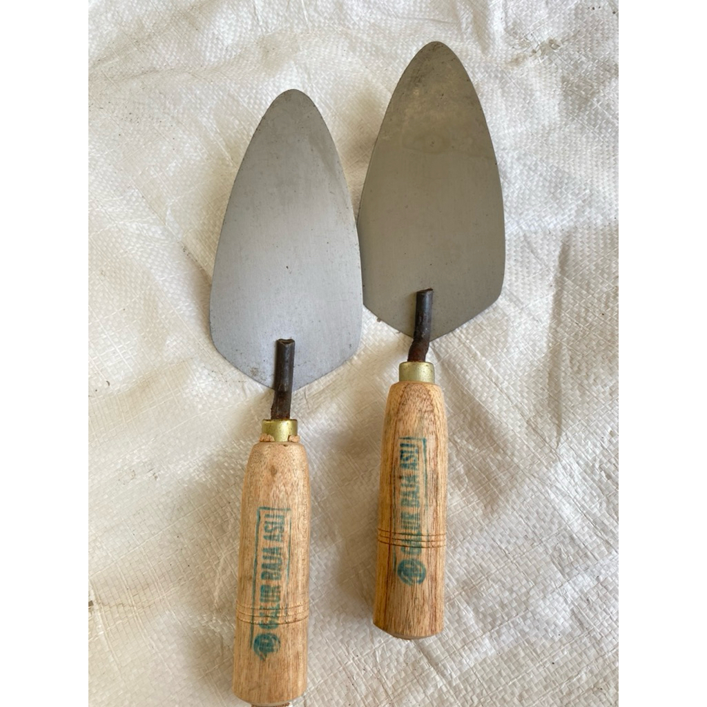 Cetok Galur ASLI Baja- Sendok Semen asli (kecil, panjang)