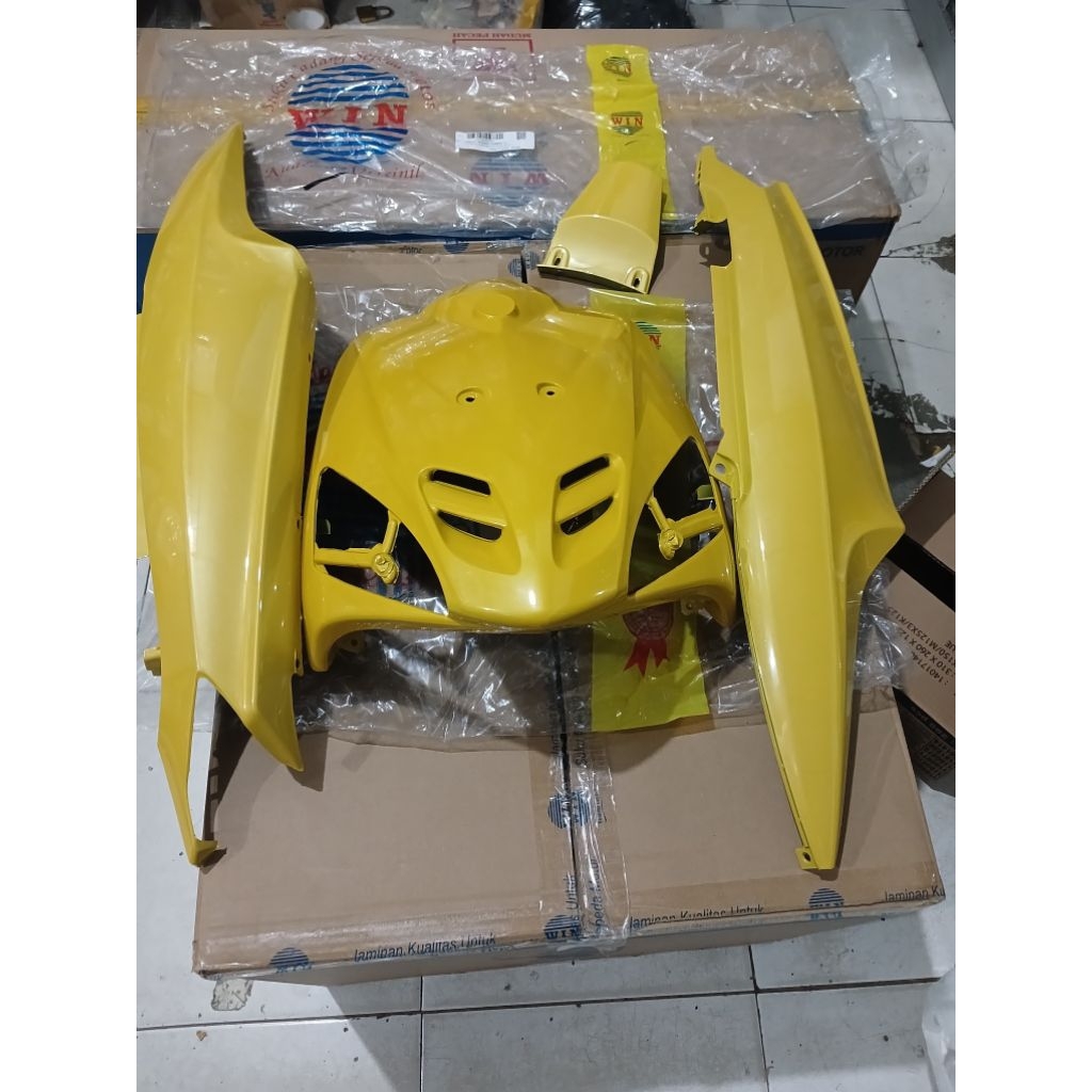 cover body mio sporty kuning/panel mio sporty kuning/win kualitas orisinil