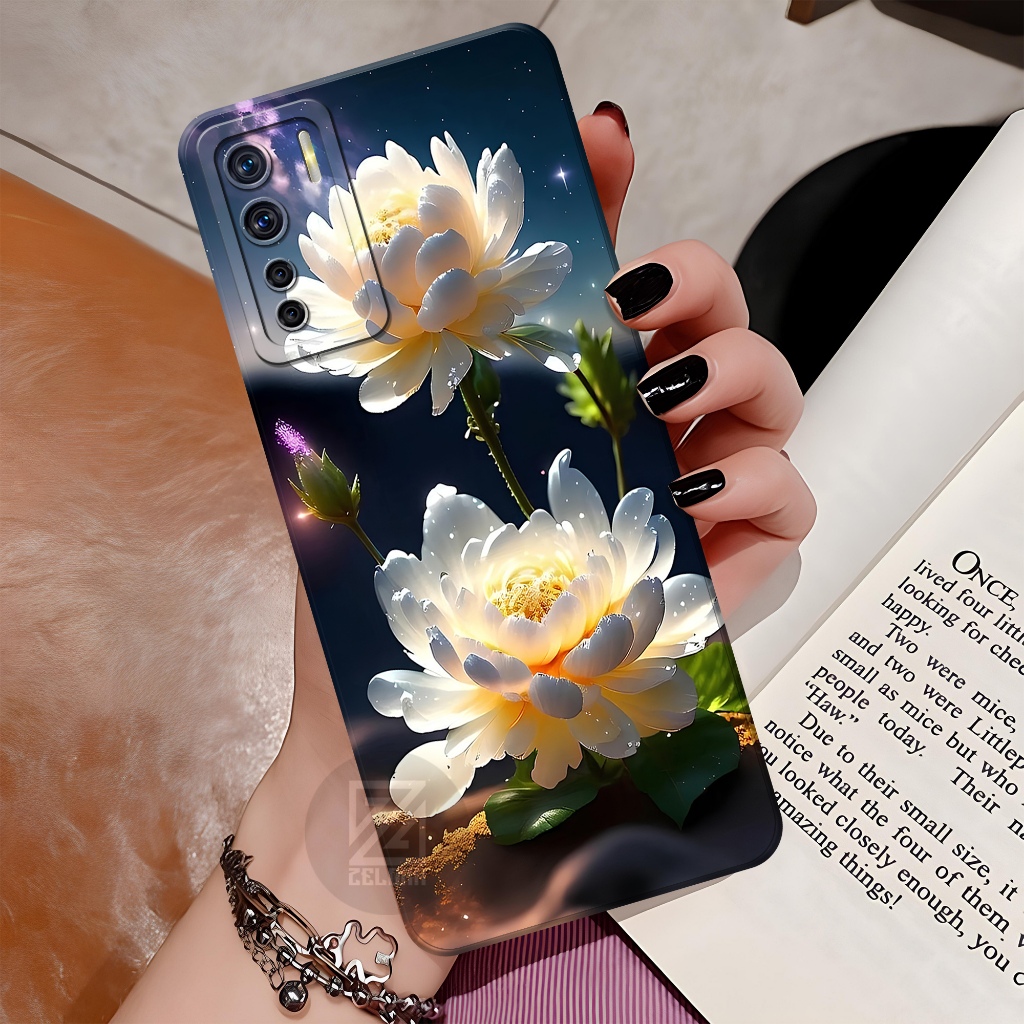 Softcase Hp Oppo A91 Fashion Case Bunga ZELORA Case Oppo A91 Casing Oppo A91 Kesing Oppo A91 Silikon