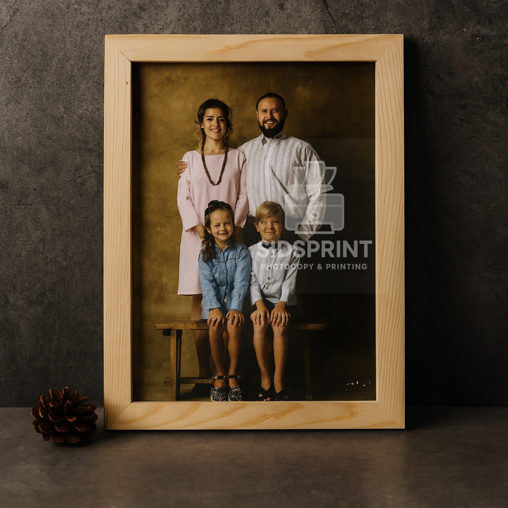 SidsPrint Cetak Foto Kayu 6R + Pigura Kayu Jati Belanda | Bingkai Foto Kayu | Frame Gift Unik