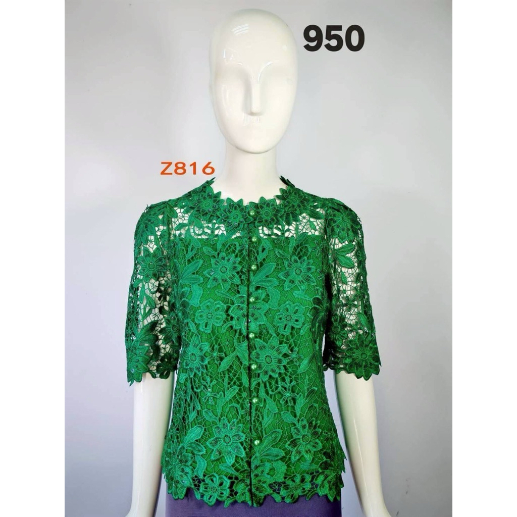 ATASAN BLOUSE BROKAT PINK BOUTQIUE CASUAL WEAR IMPORT KANCING DEPAN MADE IN THAILAND BANGKOK ORIGINA