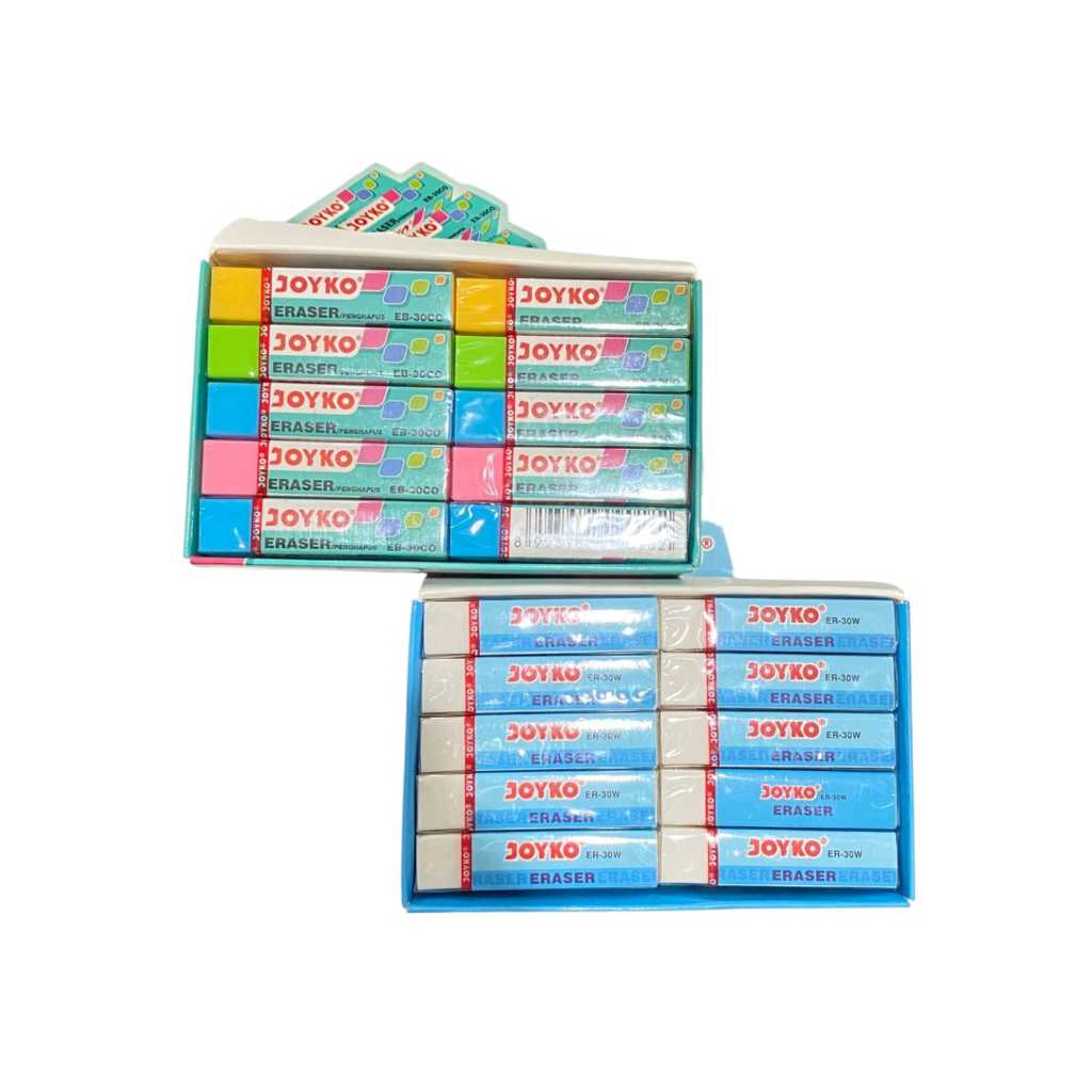 

PENGHAPUS JOYKO MEDIUM / SEDANG ( STIP / ERASER ) ER-30W - putih & random