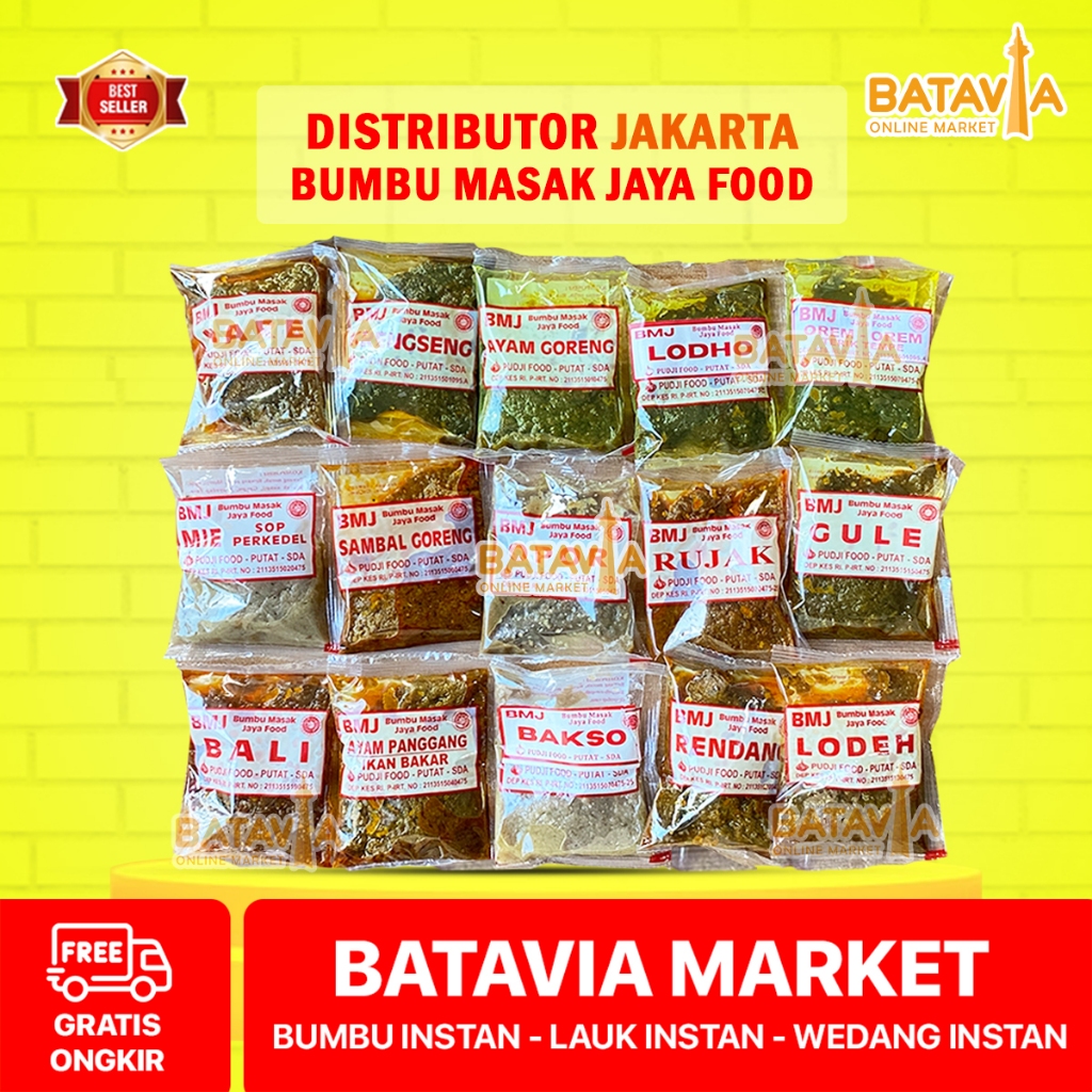 

Bumbu Masak Jaya Food BMJ Sejenis BMM Instan Soto Rawon Rendang Gule Opor Kare Semur Mie Lodeh