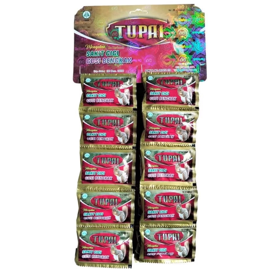 Kapsul Sakit Gigi & Gusi Bengkak Tupai Gusi Berdarah