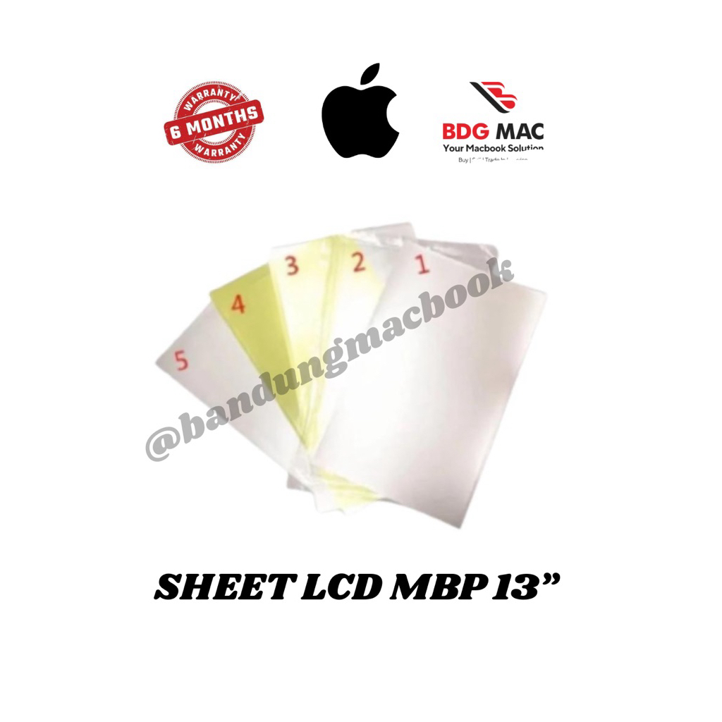 Paper Sheet A1706 A1708 A1989 A2251 A2338 - Backlight LCD MacBook Pro 2016 - 2022