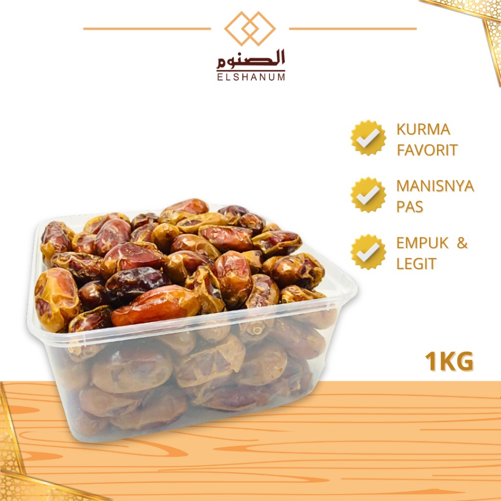 

Kurma Khalas Saad Peremium 1kg, Lembut Dan Kenyal, Oleh-Oleh Haji Dan Umroh, Shabani Store