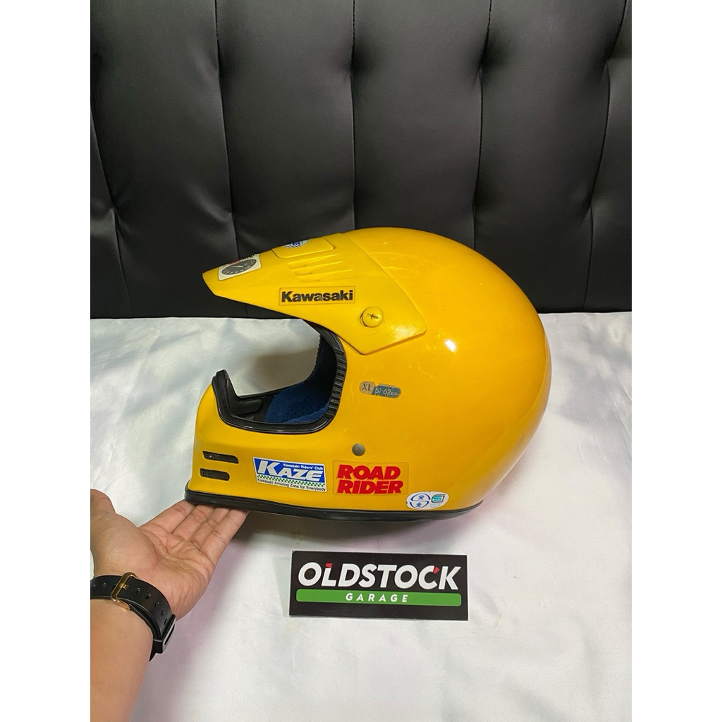 Shoei Cross FX-1 Yellow Original Langka (Helm Motocross / Trail Vintage)