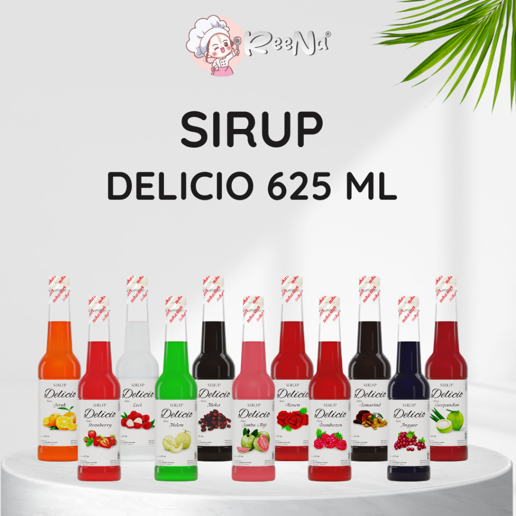 

Sirup Delicio Botol Plastik 625 ml - Halal - Tanpa Pengawet & Pemanis Buatan