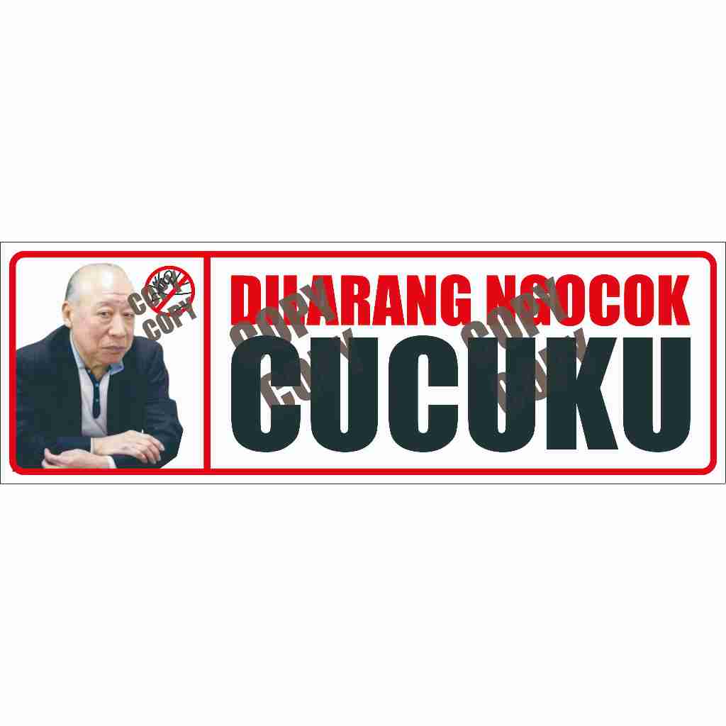 

STIKER PRINGATAN LARANGAN LUCU
