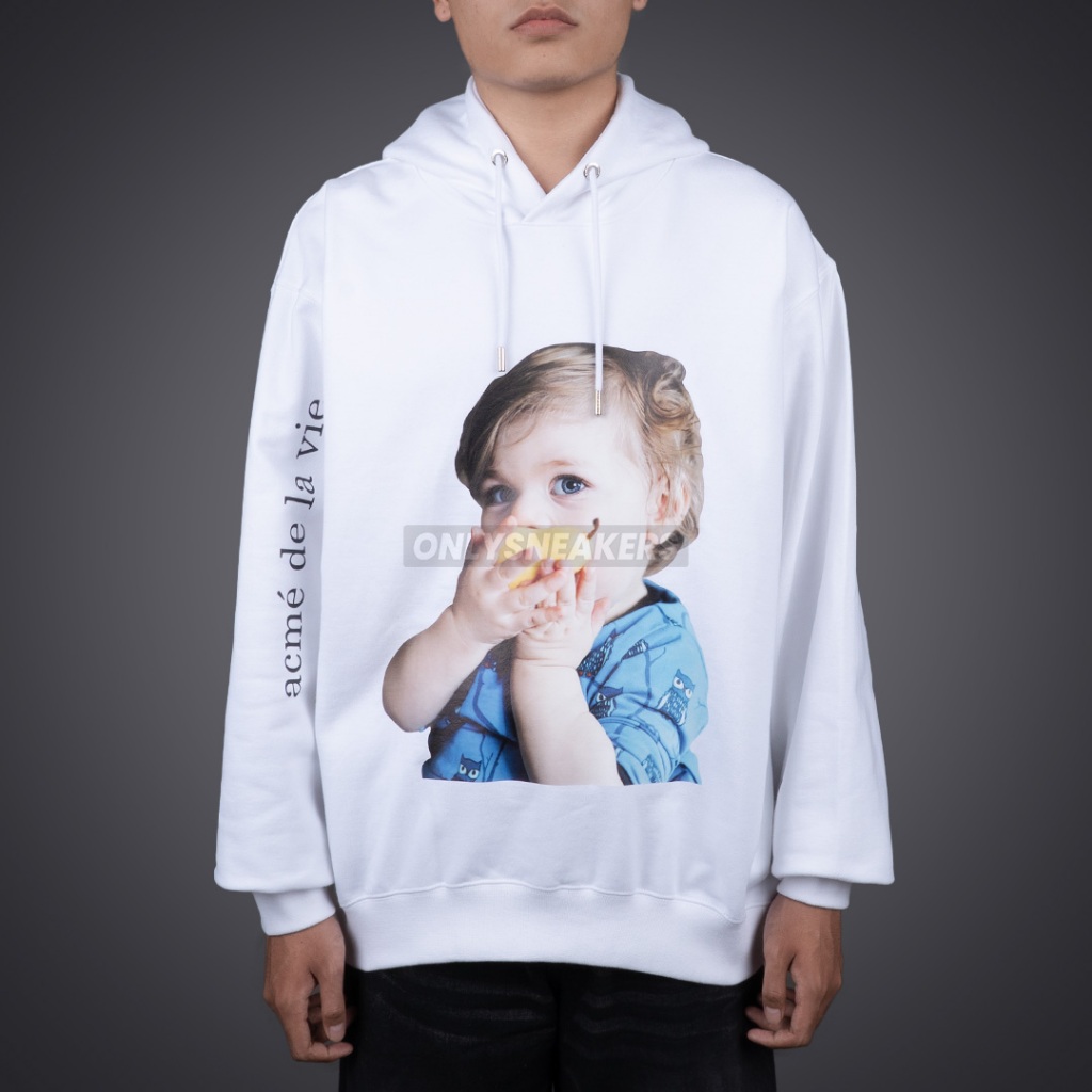 ADLV BABY FACE PEAR - EATING WHITE HOODIE