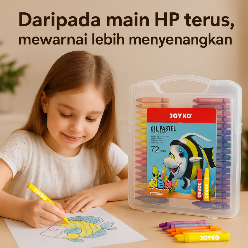 

Crayon Joyko Oil Pastel Murah Warna Cerah Untuk Anak TK SD SMP