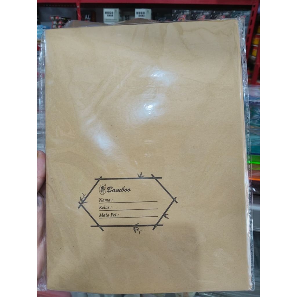 

Sampul kertas kwarto coklat | sampul buku tulis isi 20pcs (1pack)