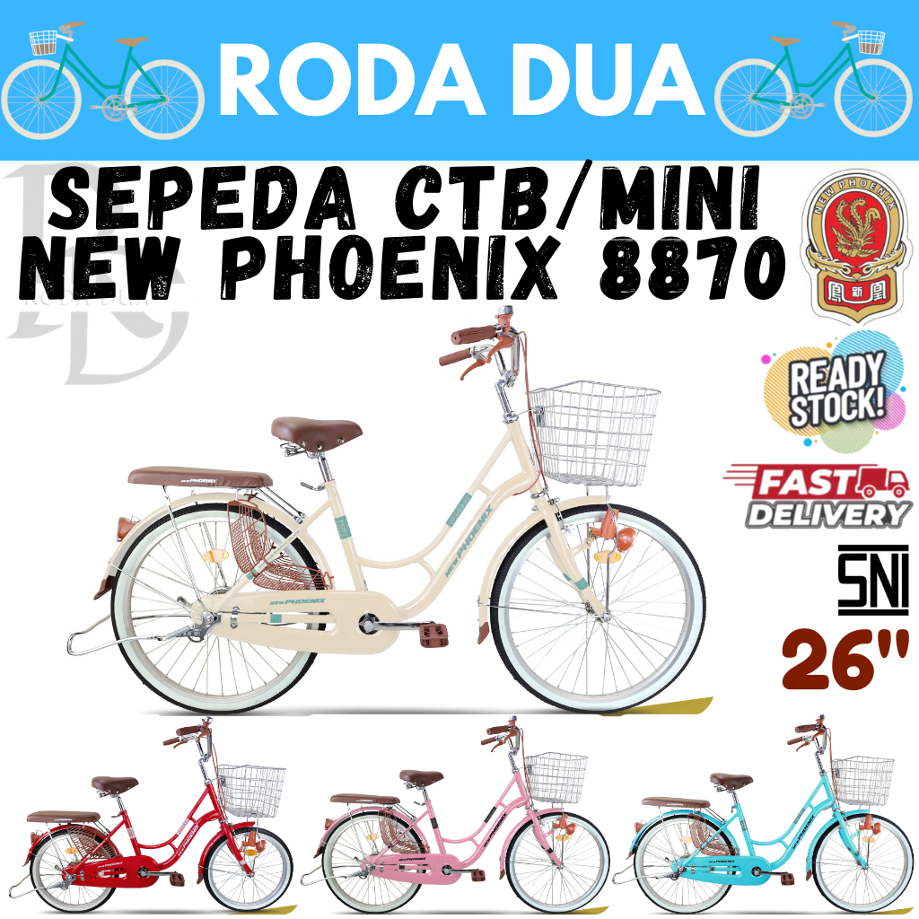 SEPEDA MINI/CTB UKURAN 26" MINI KERANJANG TIPE 8870 NEW PHOENIX