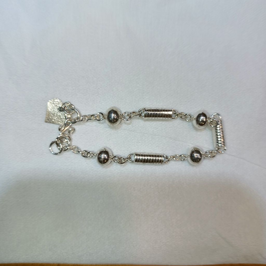 GELANG PERAK ASLI 925 GELANG BAMBU UNTUK ANAK PEREMPUAN