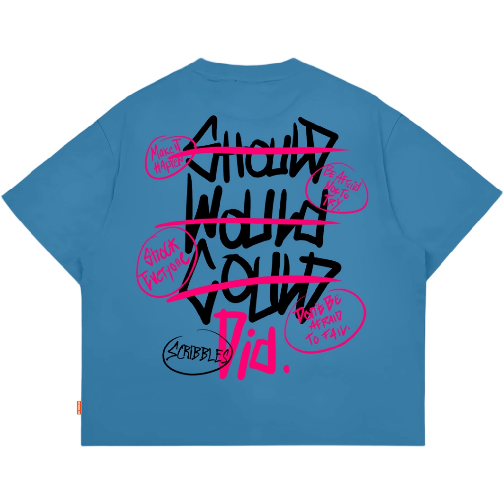 Workout Streetwear Baju Kaos Tshirt Oversize Boxy 16s COULD