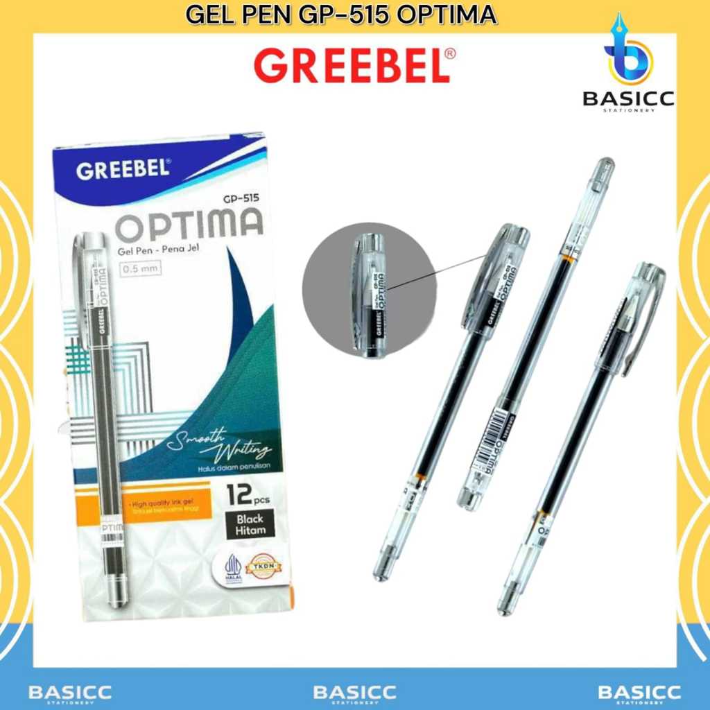 

Greebel Pulpen Gel Pen 0.5 mm Optima GP- 515 | 2