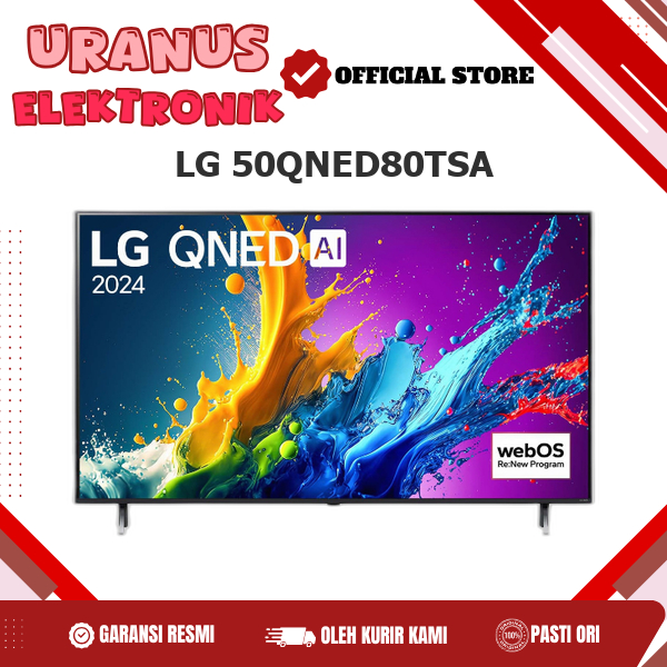 LG 50QNED80TSA Smart TV 50 Inci 4K LG QNED AI QNED80 50QNED80TSAB 50QNED 50QNED80TS