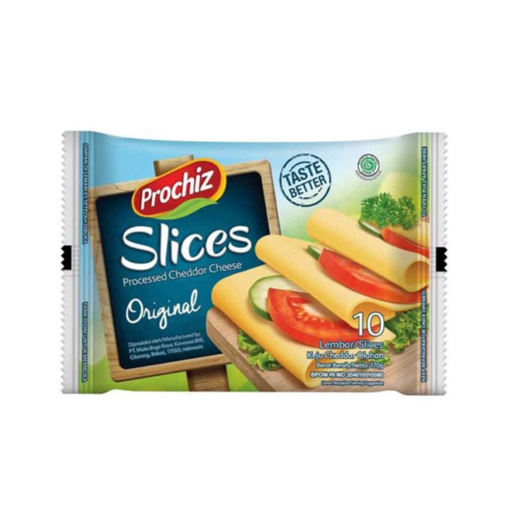 

Prochiz Slices Keju Cheddar Original 170gr (10 Lembar)