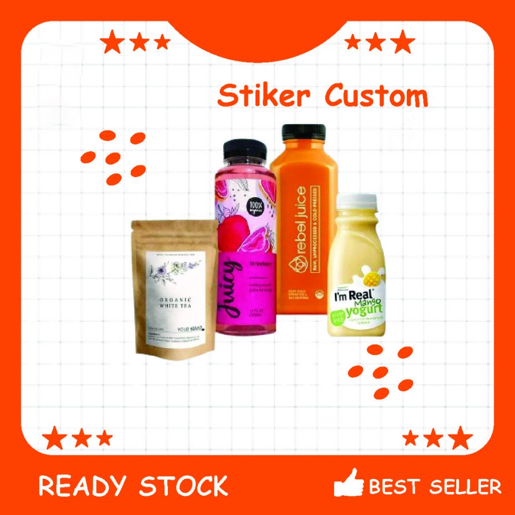 

Cetak, Print Sticker Label Bulat, kotak Chromo, Vinyl Custom - Makanan, Logo, Gambar