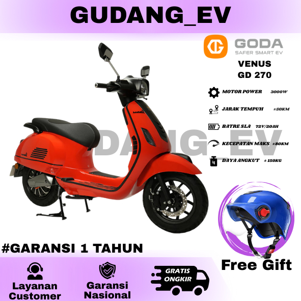 SEPEDA MOTOR LISTRIK TERBARU GODA VENUS GD 270 GARANSI RESMI 1 TAHUN GD270 OFF THE ROAD