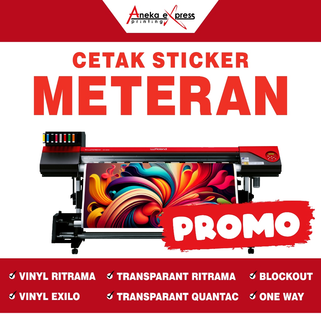 

CETAK STICKER VINYL METERAN MURAH | CUSTOM STICKER METERAN / STICKER METERAN
