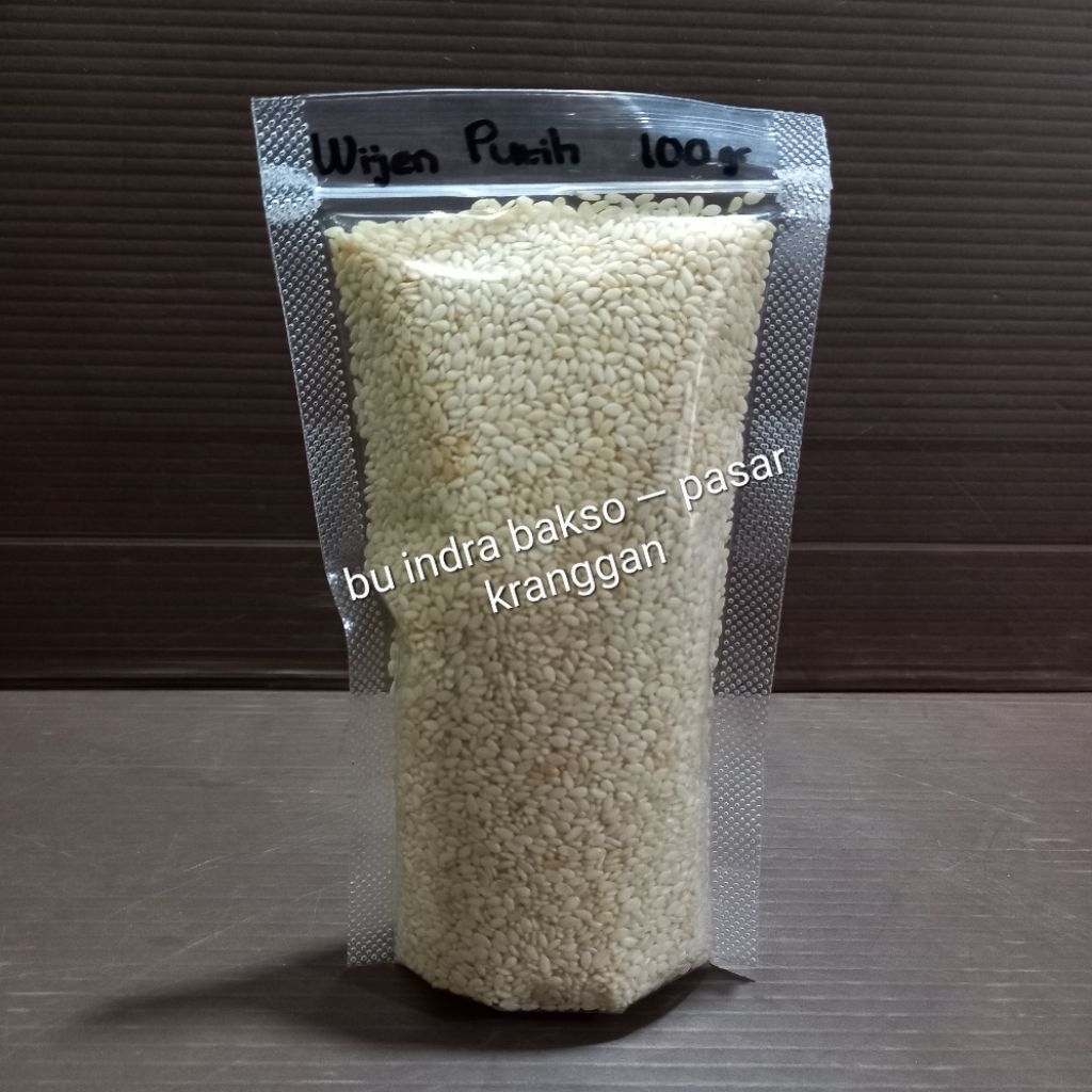 

biji wijen putih white 100 gr sesame seeds seed
