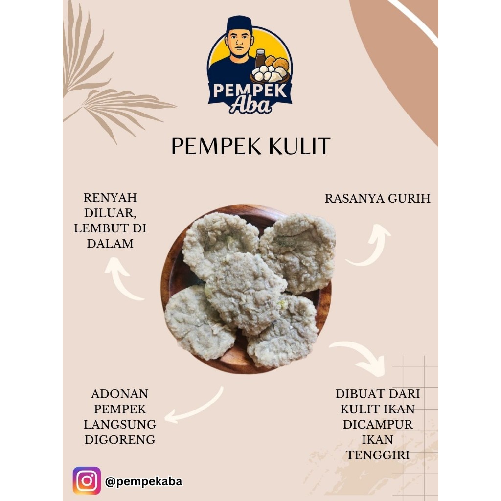 

Pempek Ikan Tenggiri - Paket Single Kulit (10 Pcs)